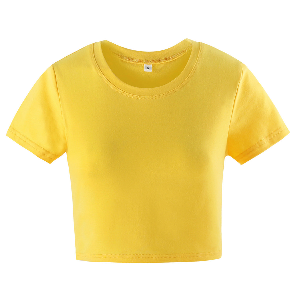 Street Wave Slim Fit Cotton T Shirt White With Red Trim Short Sleeves For Women Casual Everyday Wear