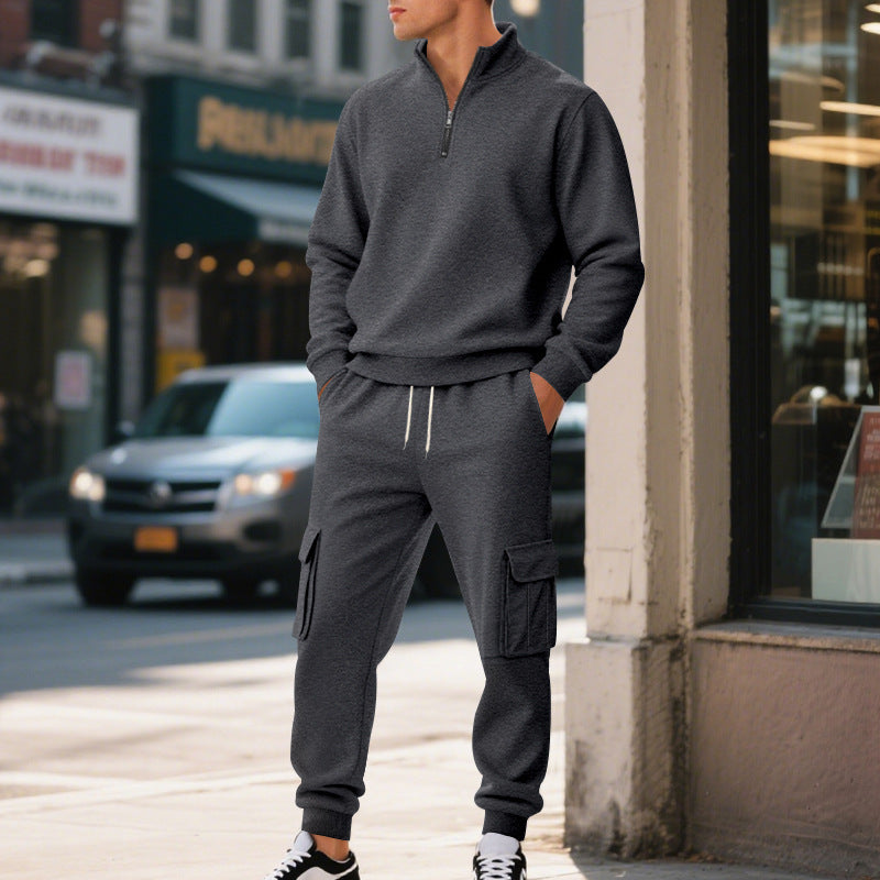 Street-wave Men's Sporty Leisure Set With Practical Pockets All Day Comfort Urban Style