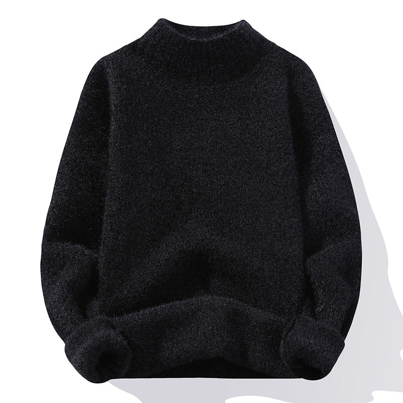 Street-wave Women's High-Neck Ribbed Knit Pullover - Cozy Soft Feel, Premium Comfort, Casual Chic