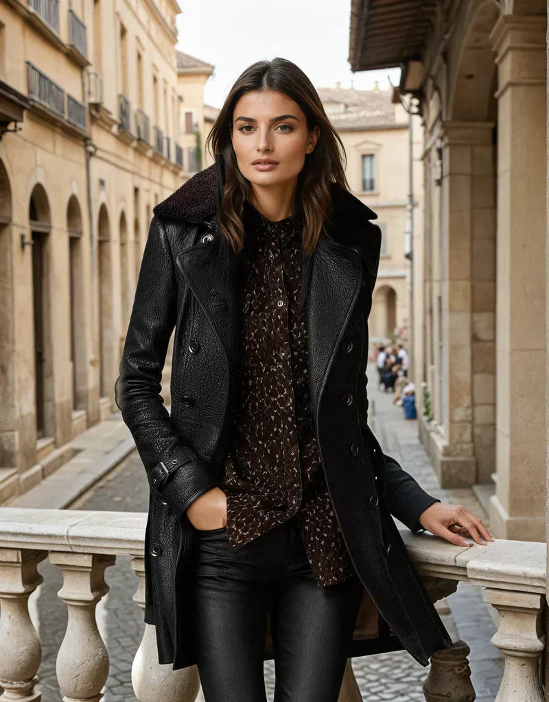 Street-wave Elena Trench Coat For Women Timeless Chic Warmth Versatile Style Ideal For Cool Weather