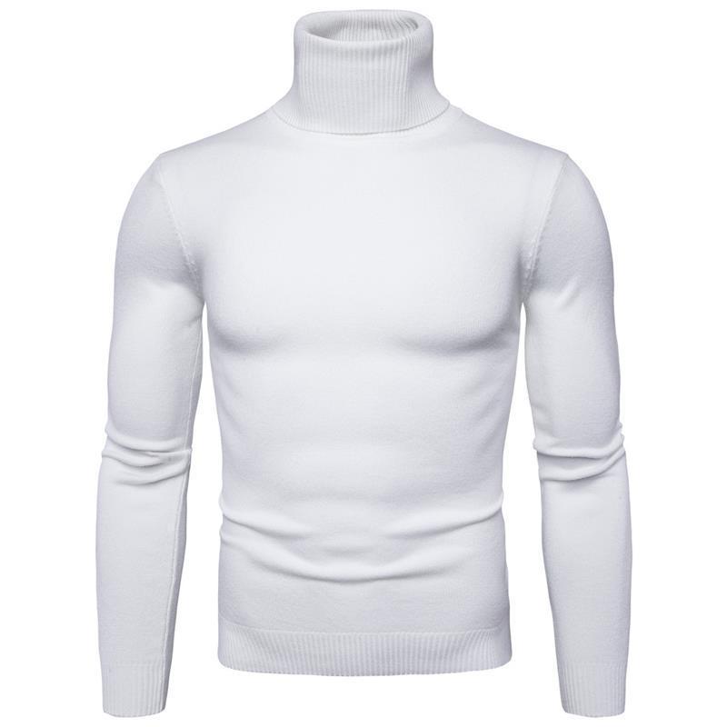 Merino Wool Turtleneck Sweater For Men By Street Wave Premium Soft Breathable Warmth