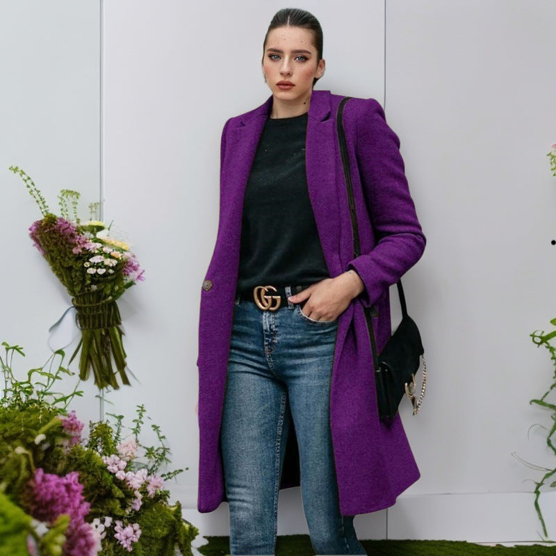 Street Wave Wool Coat For Women Elegant And Comfortable Warmth With Timeless Style