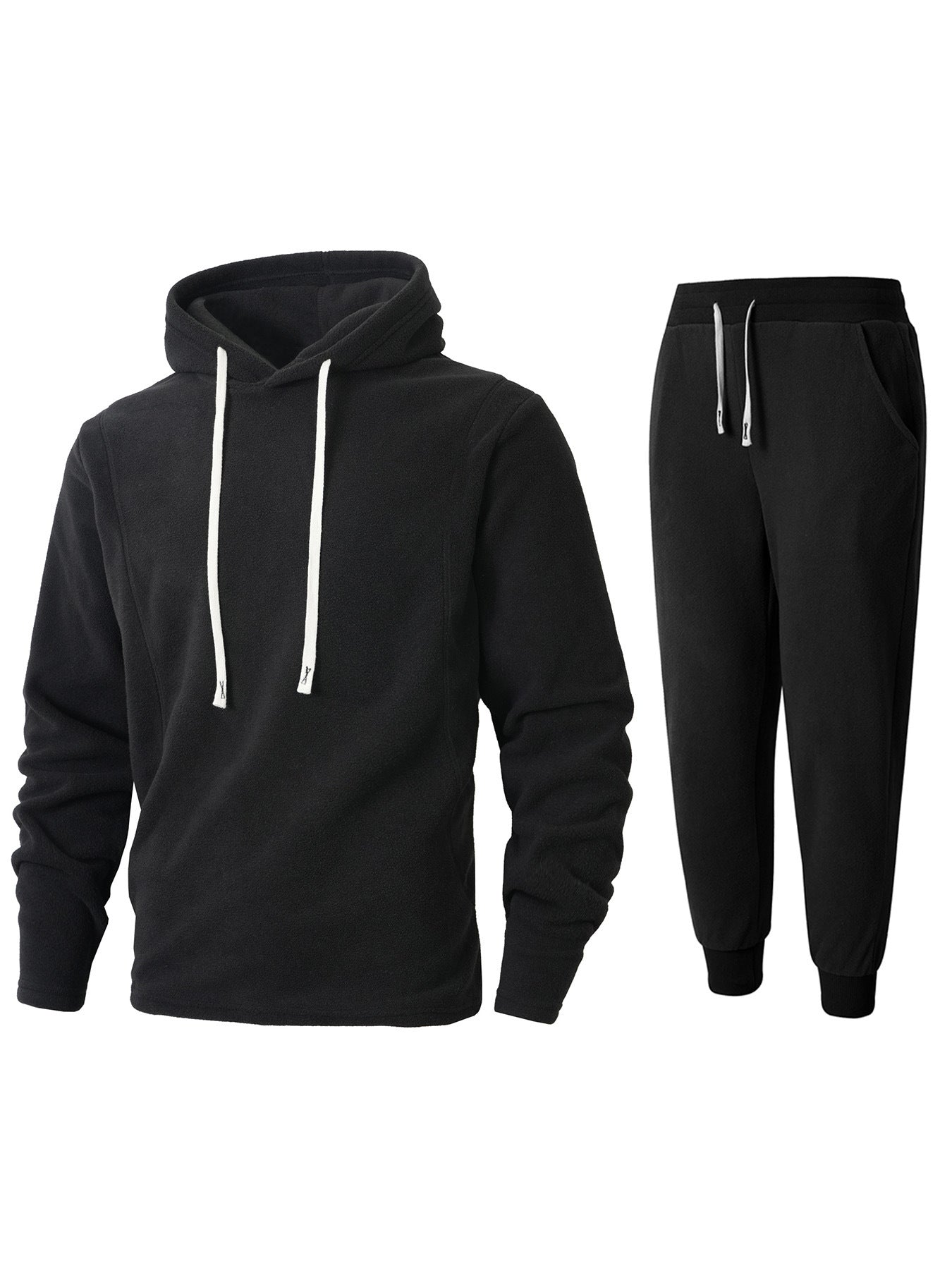 Street Wave Womens Cozy Fleece Hoodie And Jogger Set For All Day Comfort And Lounge