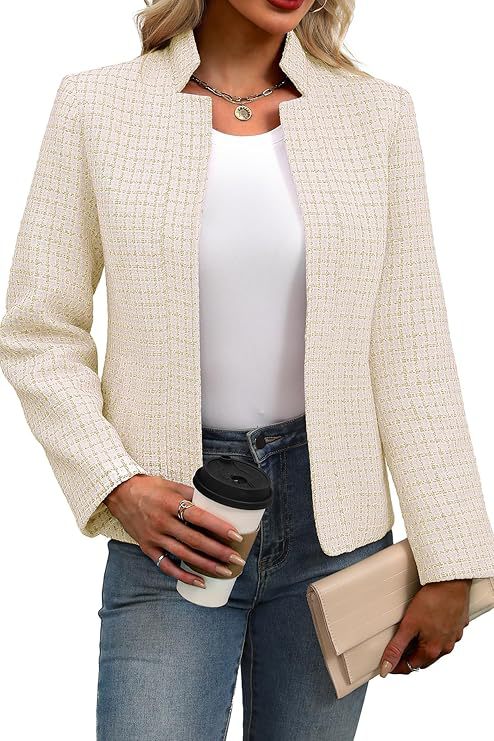 Streetwave Womens Fashion Blazer Elegant Tailored Jacket For Office And Evening Wear