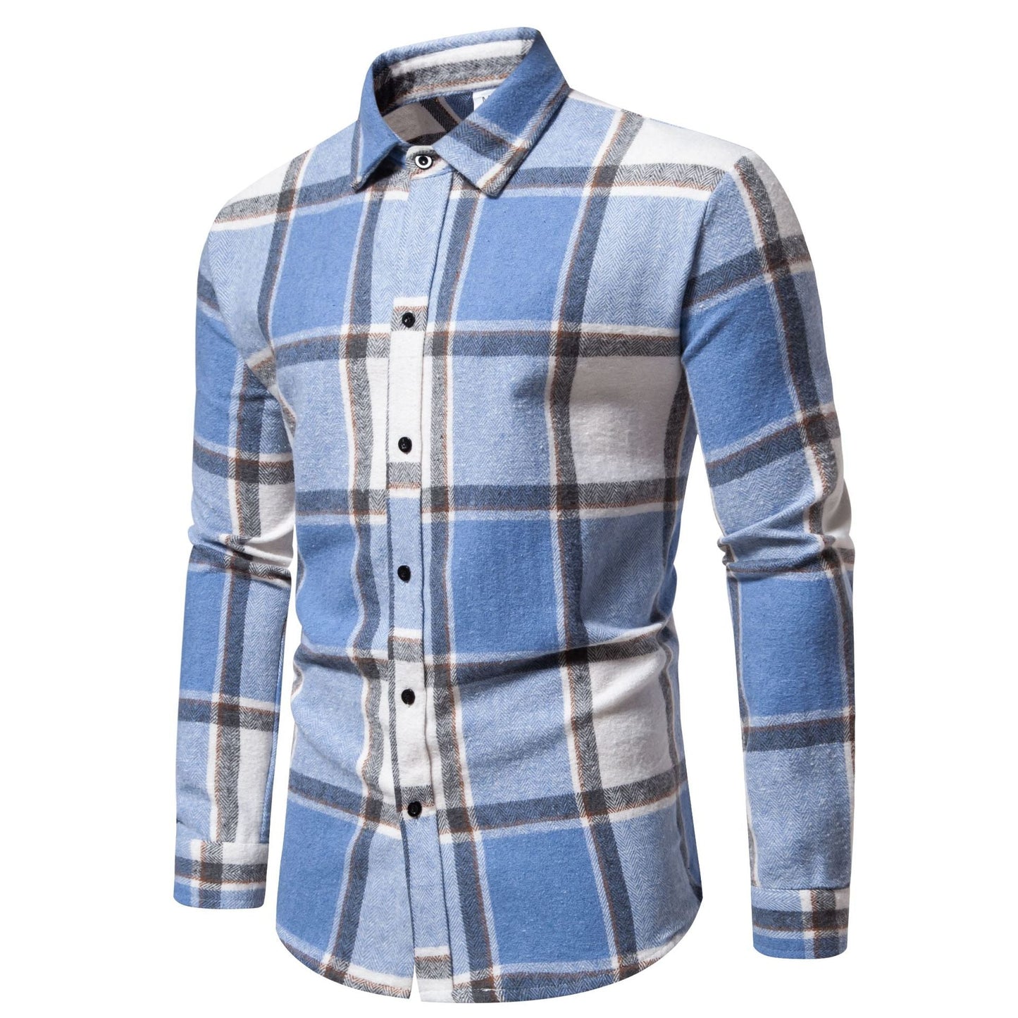 Street-Wave Mens Flannel Shirt Modern Plaid Design For Style Conscious Men All Day Comfort