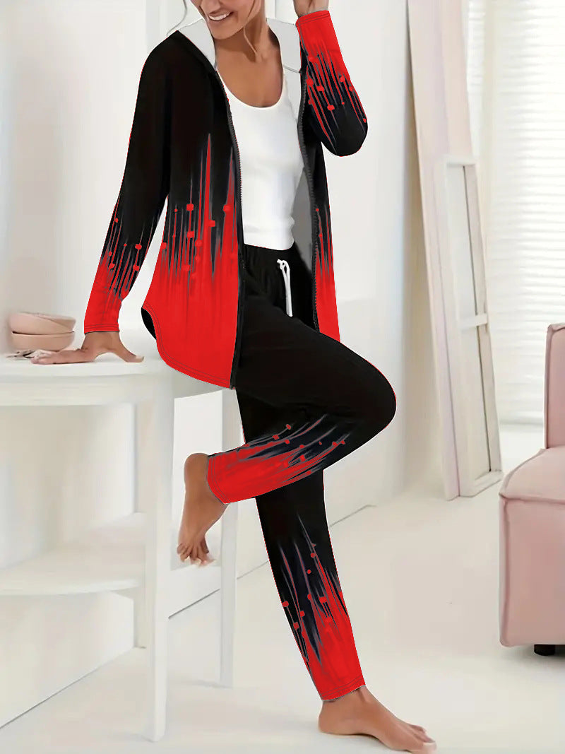 Womens Sporty Leisure Tracksuit Streetwave With Gradient Details All Day Comfort
