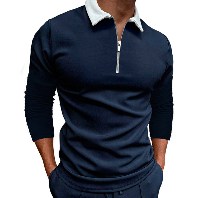 Mens Quarter Zip Pullover With Breathable Cotton Blend For Active Men Streetwave