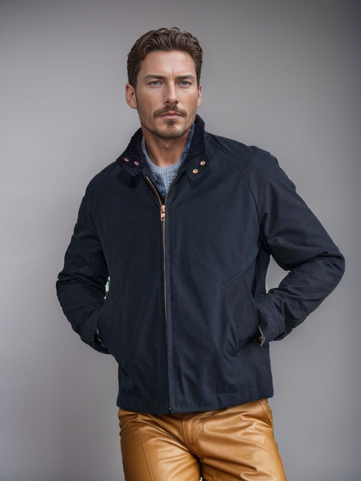Street-Wave Mens Utility Jacket With Warm Lining And Premium Durable Construction For Outdoor Enthusiasts