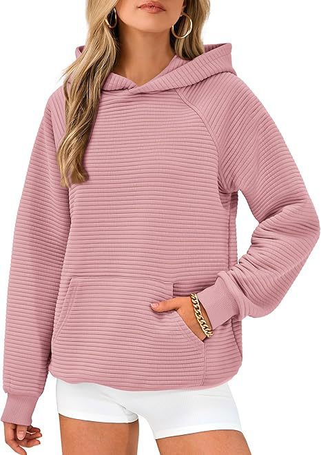 Street-Wave Womens Hoodie Sweatshirt Structured Textured Fabric Cozy All Day Comfort For Women
