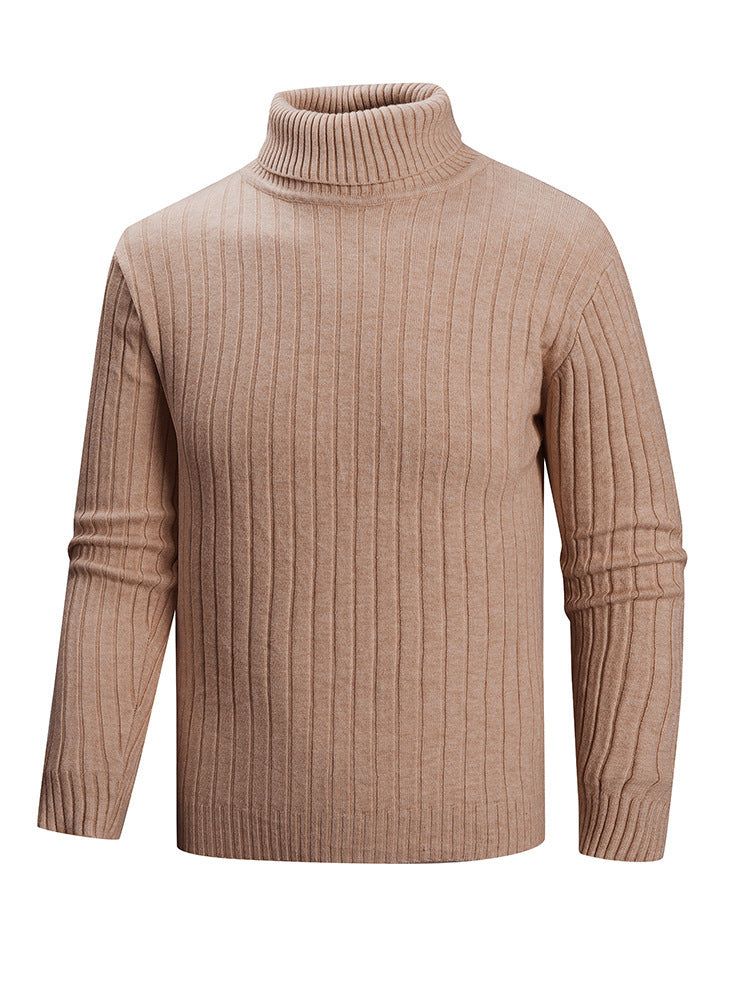 Mens Turtleneck Sweater by Street Wave Premium Fine Knit Soft Cotton Blend Cozy for Cool Weather