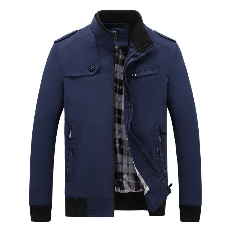 Street-wave Men's Transitional Jacket With Practical Pockets And Modern Fit For Everyday City Wear