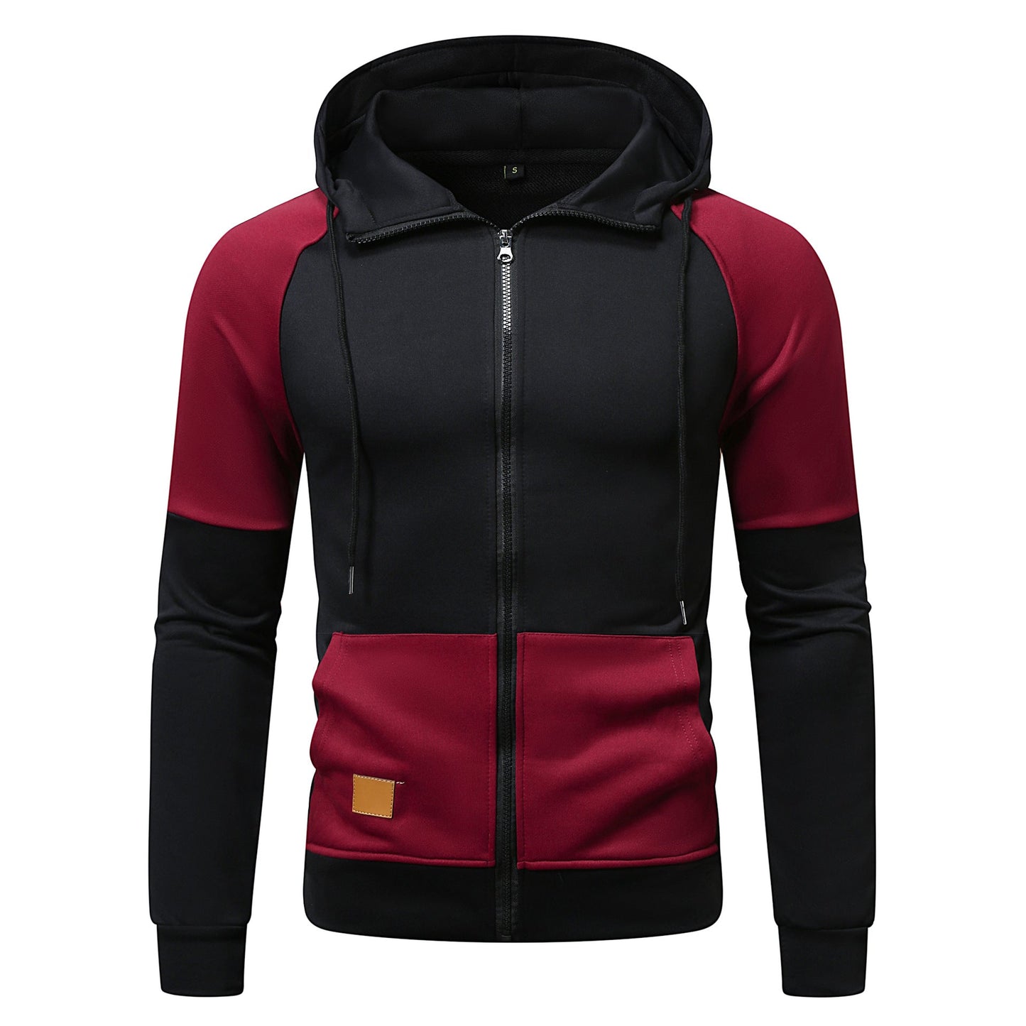 Street-wave Men's Color Block Hoodie Zip-Up Ultra Comfortable Fit Modern Athletic Design
