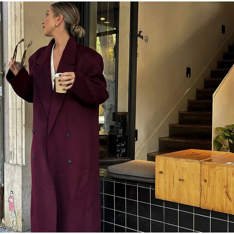 Streetwave Women Oversized Coat Elegant Comfort For Fashion Forward Transitional Style And Confidence