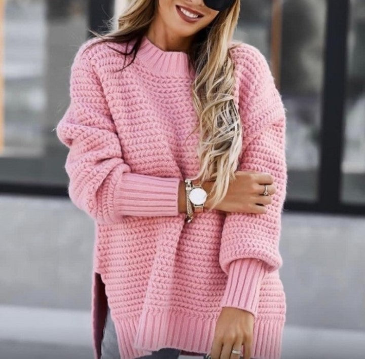 Streetwave Cozy Knit Sweater For Women With Textured Structure Pattern Ultra Soft Comfort