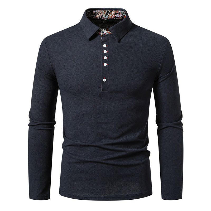 Street-wave Men's Elegant Long Sleeve Shirt With Practical Chest Pockets For Office And Casual