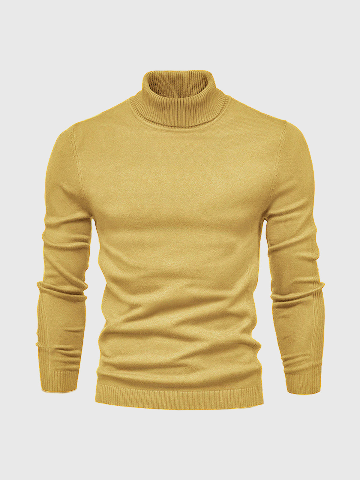 Turtleneck Sweater For Men Street Wave Machine Washable Cotton Soft Comfort Classic Fit