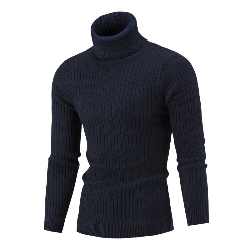 Street Wave Men's Soft Breathable Knit Turtleneck Sweater for Modern Everyday Style Premium Quality