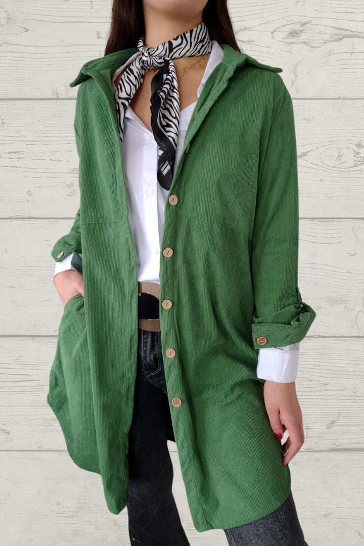 Street Wave Cordura Mid Length Coat With Lapel Collar For Urban Women Warm Stylish Outerwear