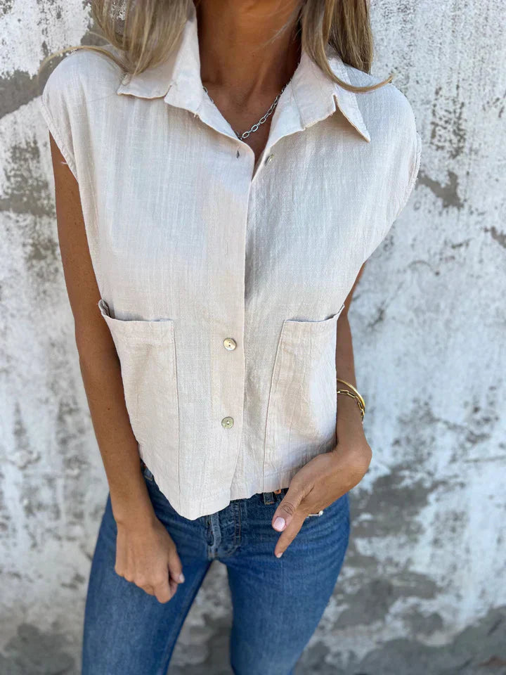 Women’s Utility Top Breathable Button Up Street Wave