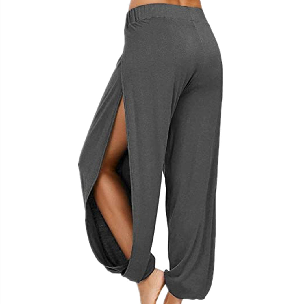 Street Wave Airy Women Harem Pants With Side Slits For Effortless Movement And Breathable Comfort