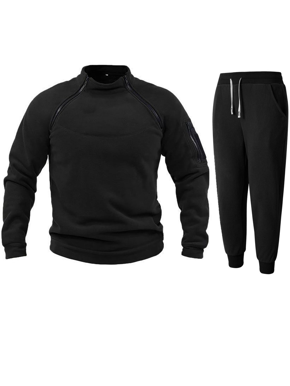 Streetwave Mens Functional Pullover And Jogger Set For Active Athletes Comfort And Performance