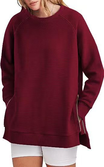 Street-Wave Women's Casual Sweatshirt With Side Pockets And Zipper Closure For Active Women Streetwear