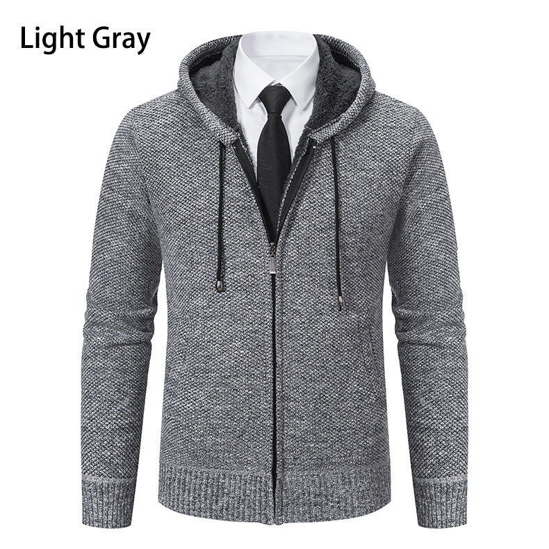 Mens Knit Cardigan With Modern Cut And Zip Front Streetwave Stylish Everyday Wear