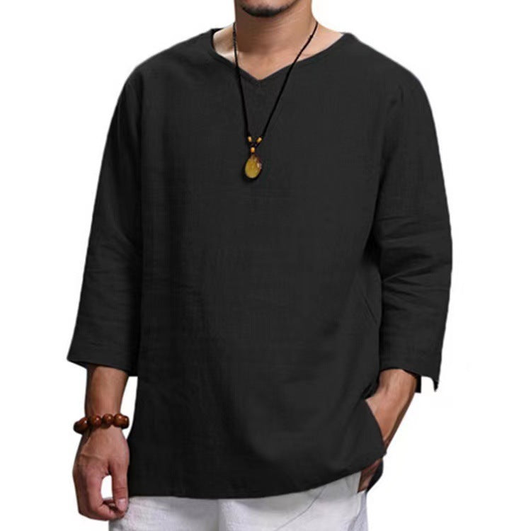 Street-Wave Mens Casual Long Sleeve Shirt Premium Cotton For All Day Comfort Everyday Wear