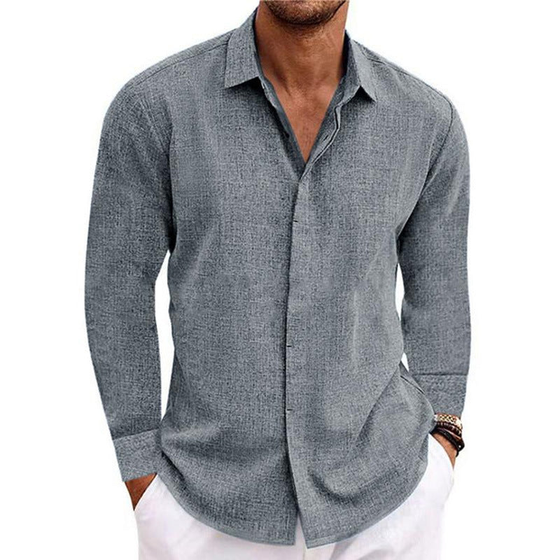 Street Wave Men's Breathable Cotton Casual Shirt With Long Sleeves Modern Fit Everyday