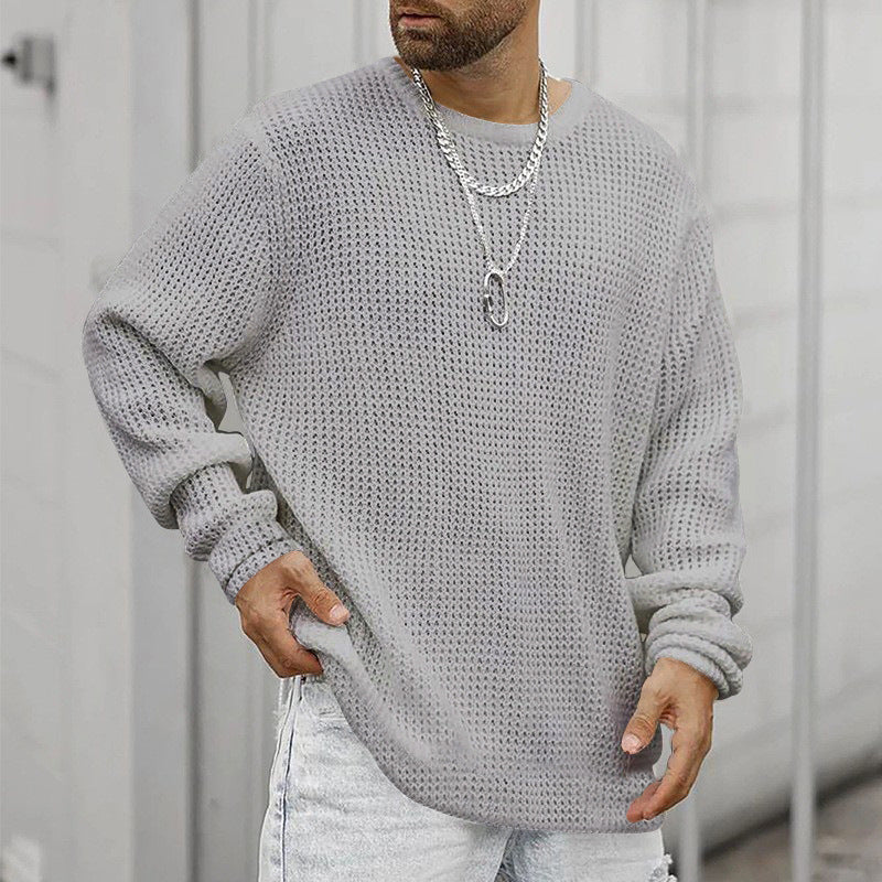 Street Wave Men's Chunky Knit Sweater With Modern Fit And Cozy Lined Interior For Cold Weather
