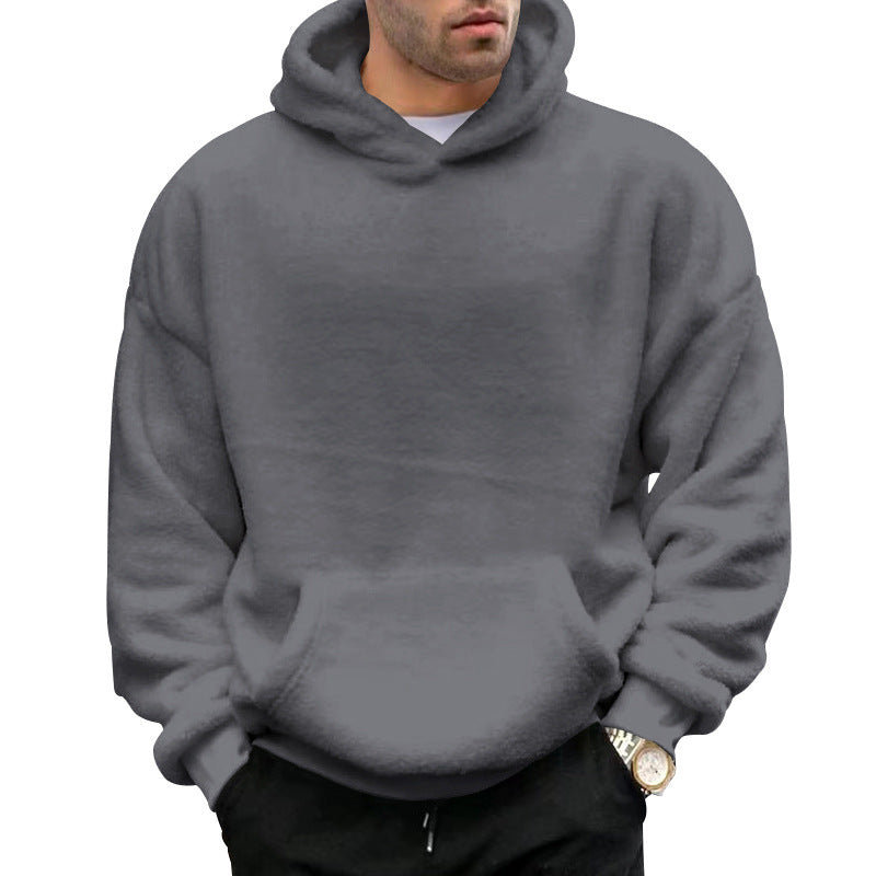 Street-Wave Mens Oversized Hoodie With Soft Cotton Blend For Casual Streetwear And Comfort