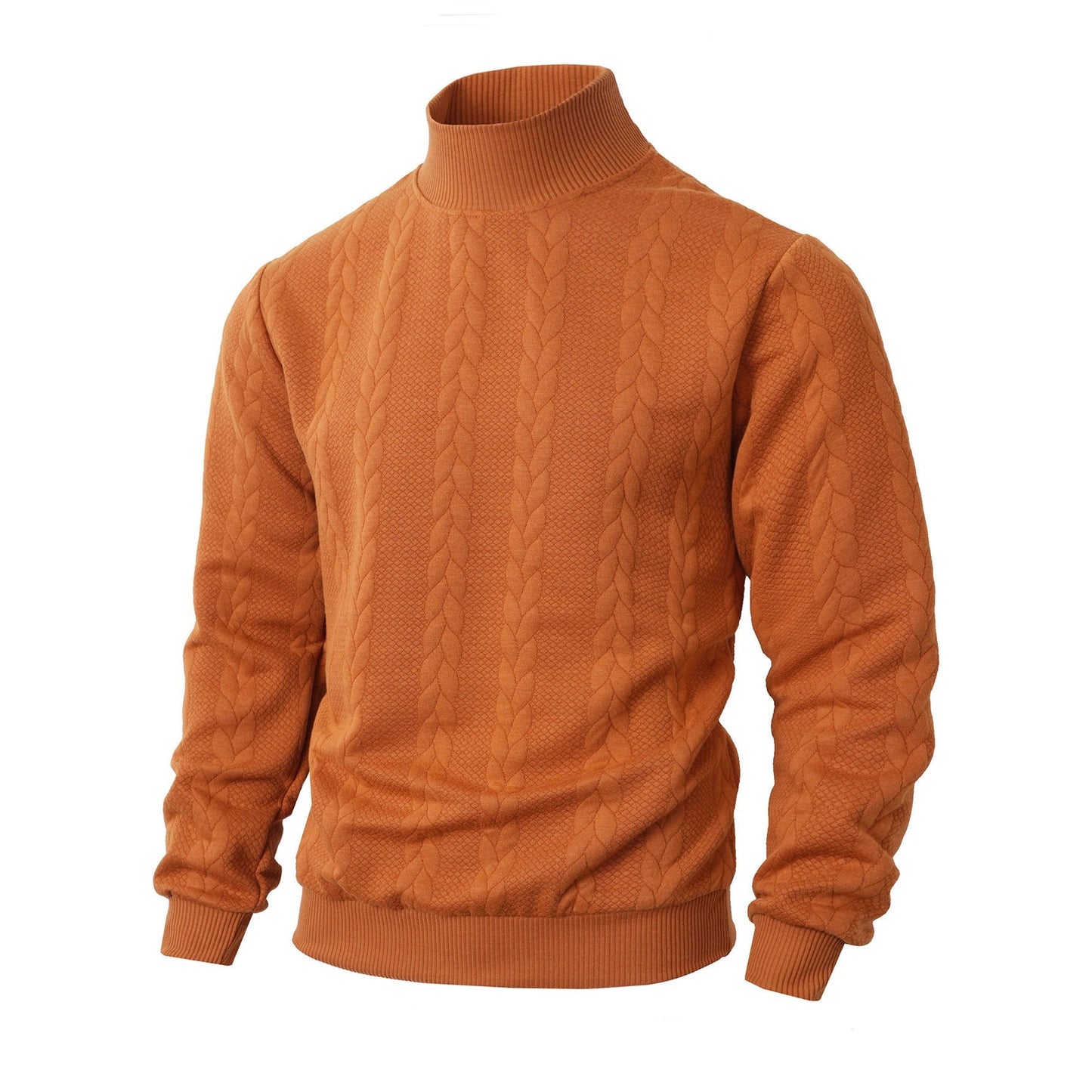 Mens High Collar Cable Knit Sweater By Streetwave For Men Soft Warm Comfort All Day Style