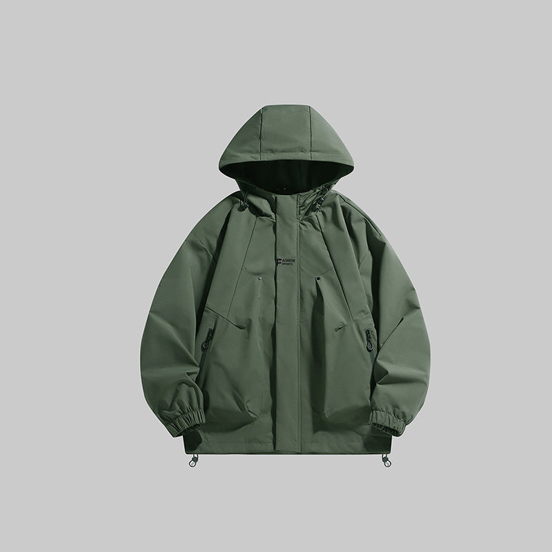 Street-wave Men's Multifunctional Winter Jacket With Insulated Fleece Lining And Adjustable Hood