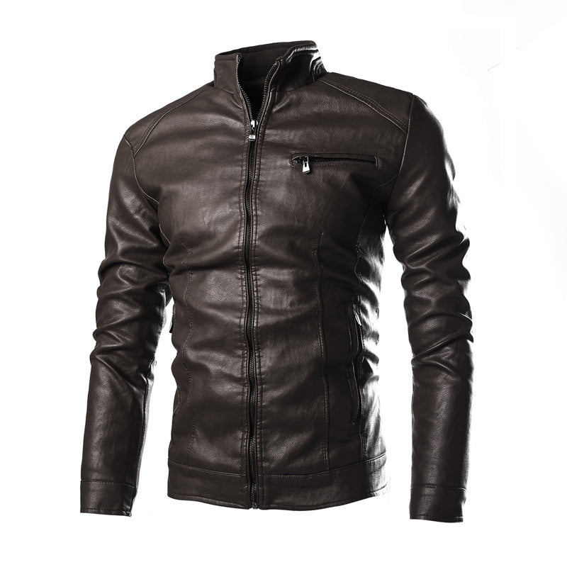 Street Wave Men's Leather Jacket Modern Fit Soft Touch Comfort Premium Quality Coat for Everyday Style