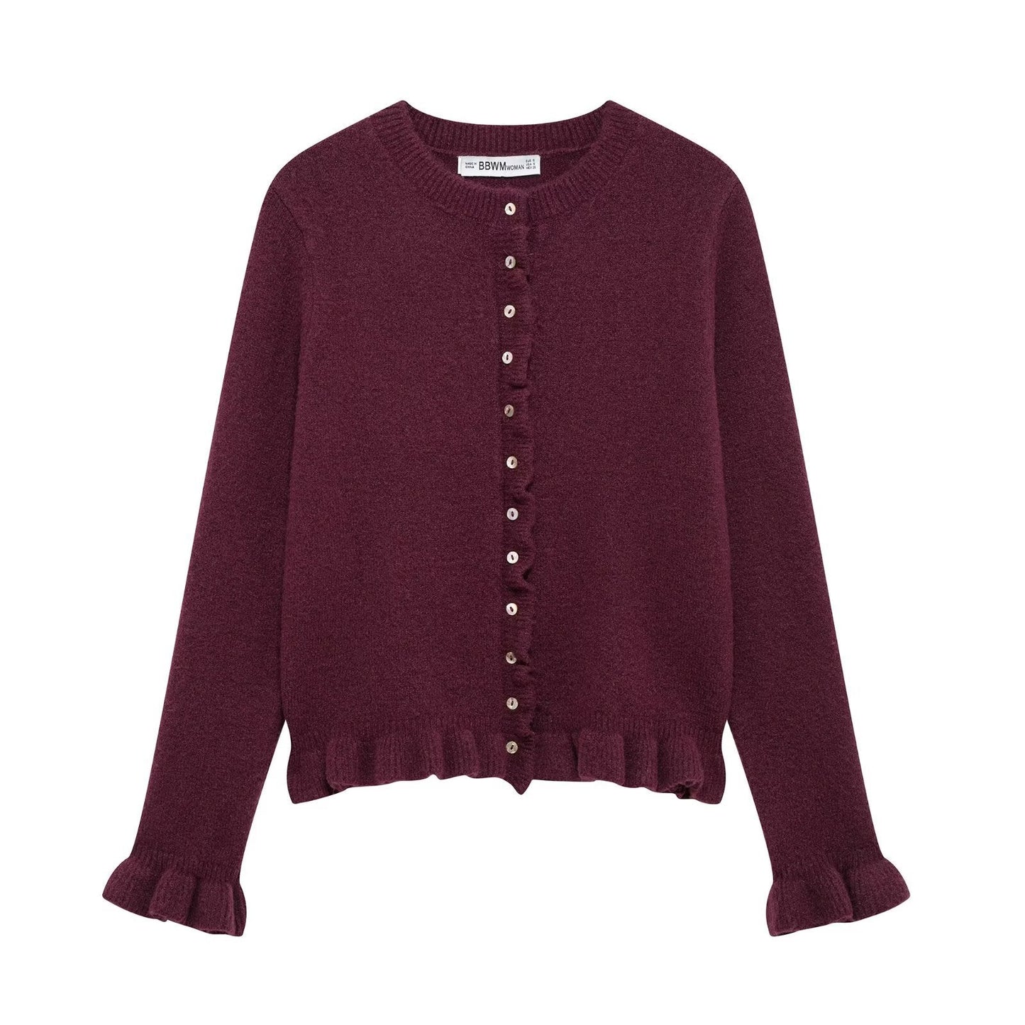 Street-Wave Womens Elegant Knit Cardigan With Decorative Buttons For Women Cozy Comfort