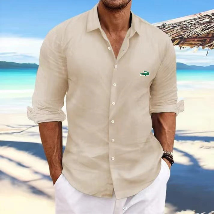 Street-wave Mens Casual Shirt Lightweight Breathable Modern Fit for Everyday Wear