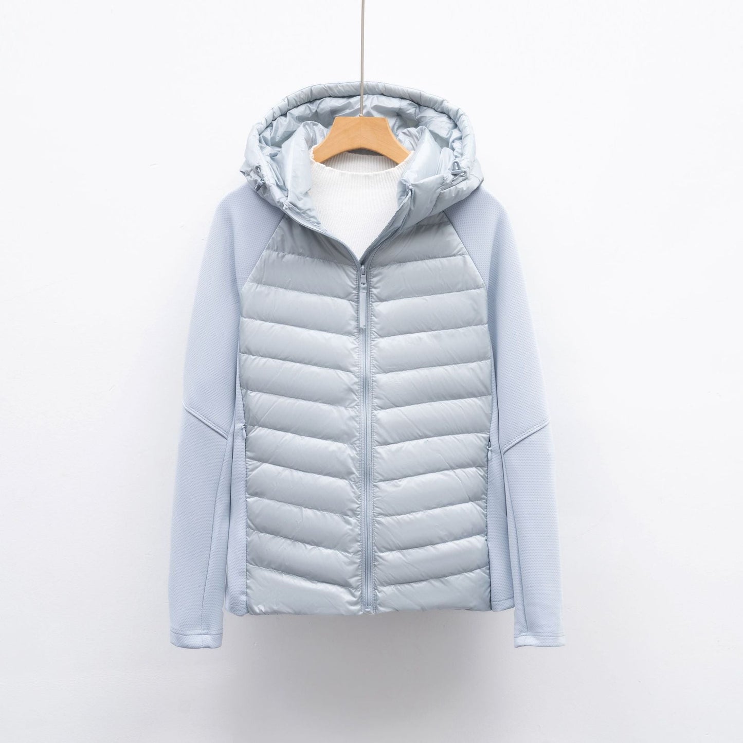 Streetwave Womens Hybrid Jacket With Hood Versatile Warm Weatherproof Outerwear