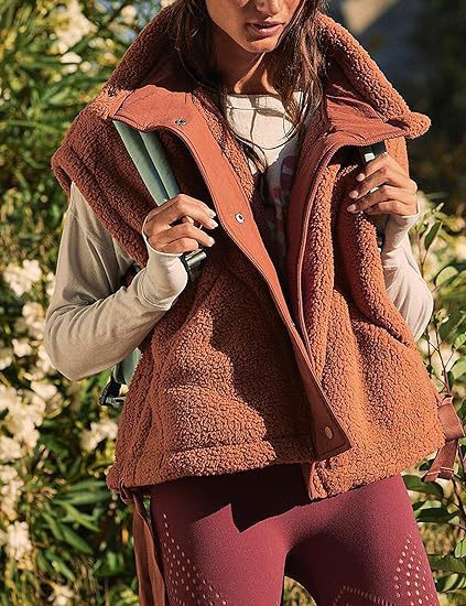 Street-wave Womens Cozy Fleece Vest Soft Warm Comfort For Outdoor And Everyday Wear