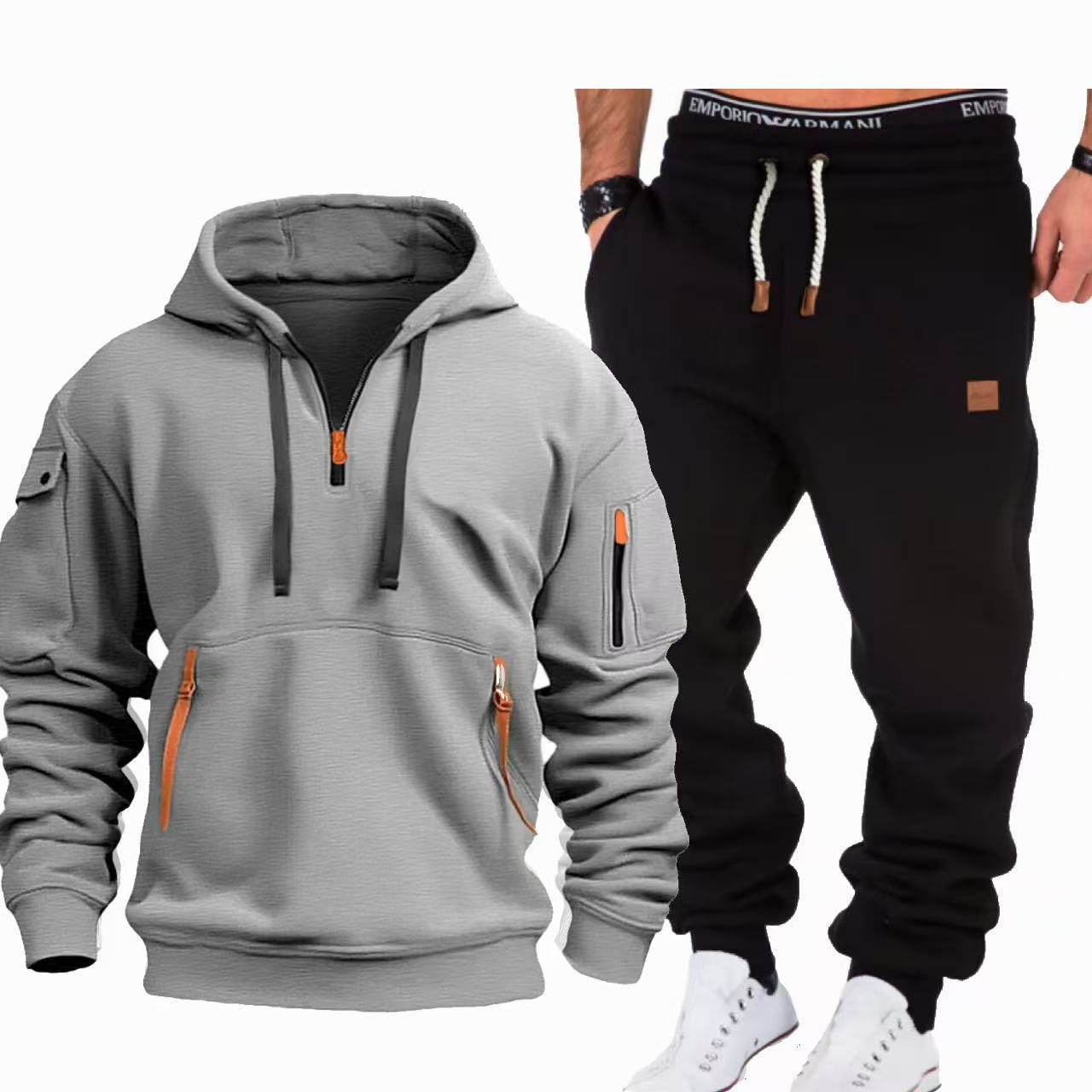 Street-Wave Mens Jogger Tracksuit Breathable Comfort For Active Daily Wear Versatile Athleisure