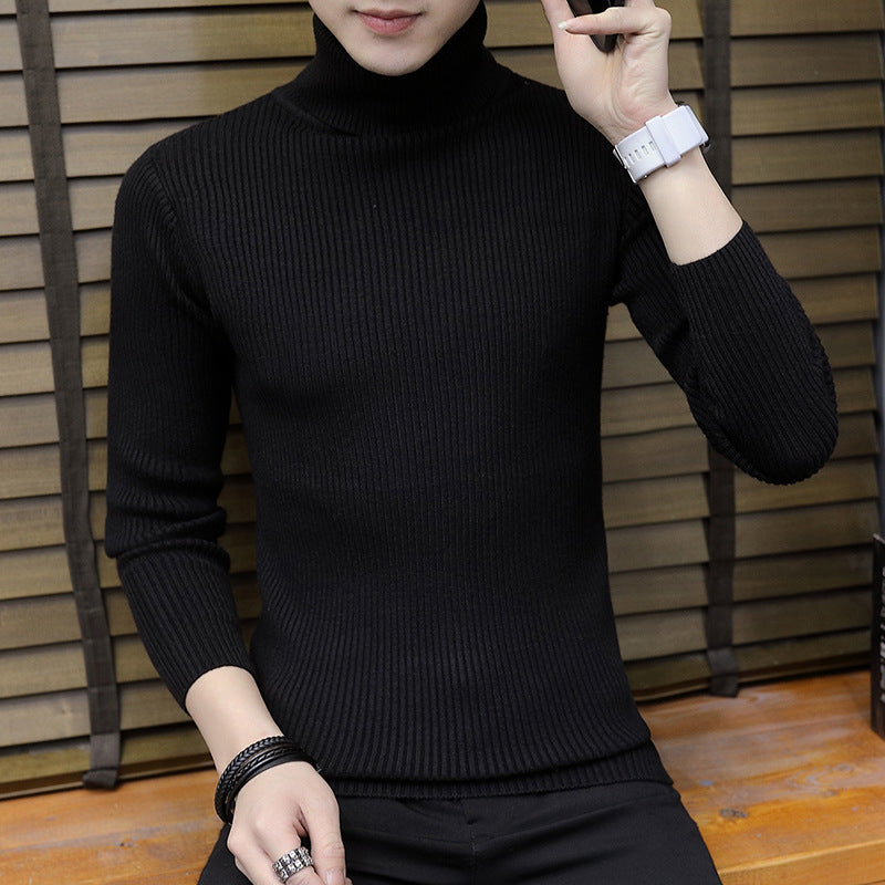 Street-Wave Women's Soft Ribbed Turtleneck Knit Sweater For Cozy Everyday Warmth And Comfort