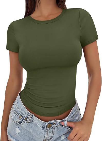 Street-Wave Crew Neck T Shirt For Women Wrinkle-Free Comfort Everyday Casual Soft Fabric