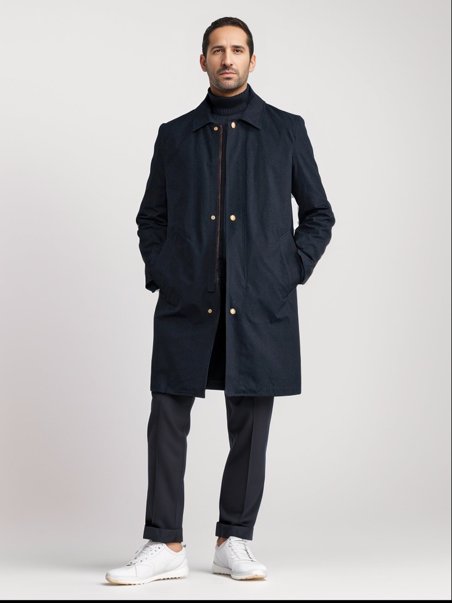 Streetwave Mens Elegant Versatile Coat Timeless Outerwear With Urban Style All Season Comfort