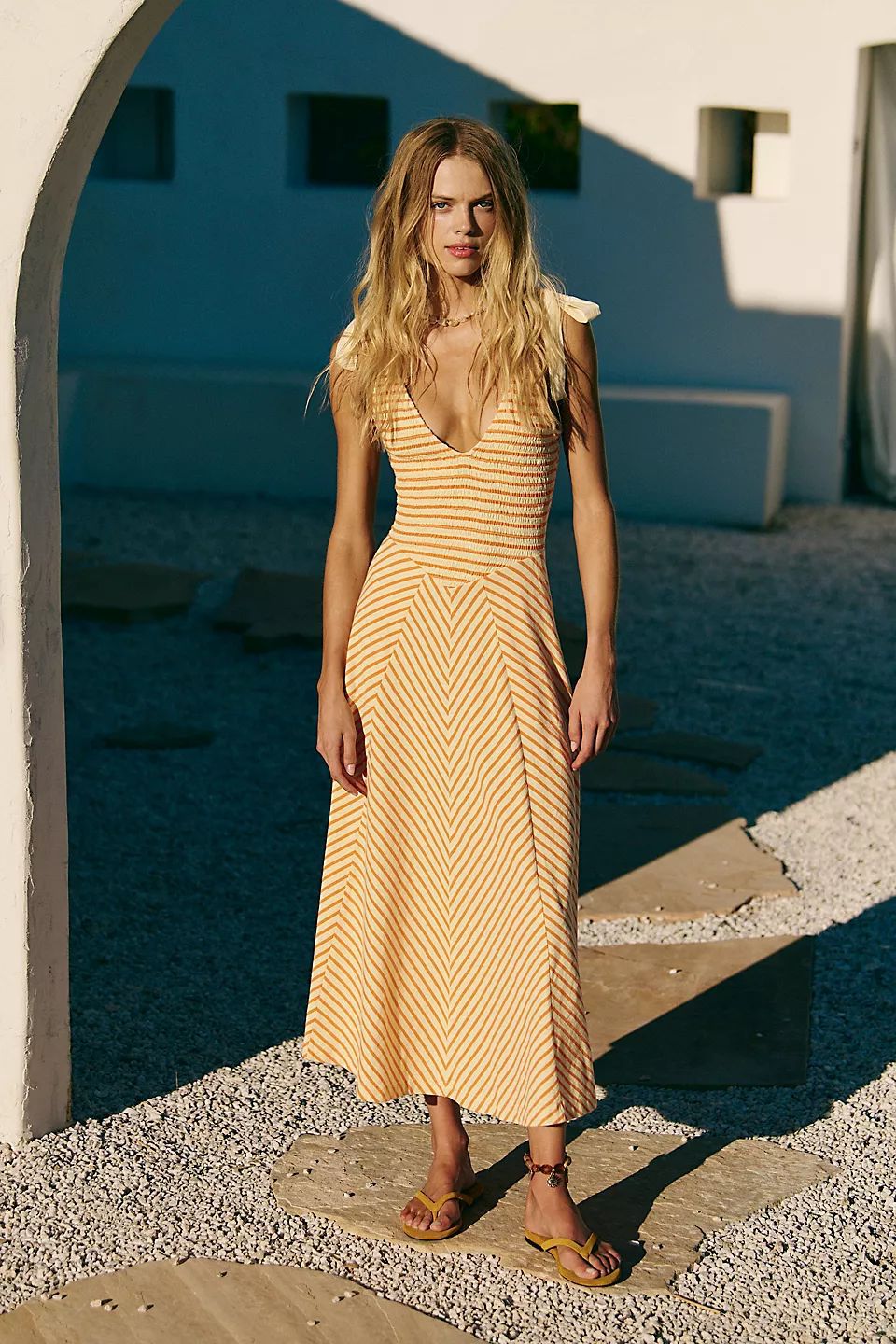 Street-Wave Women's Maxi Dress Lightweight Cotton With Pockets Casual Summer