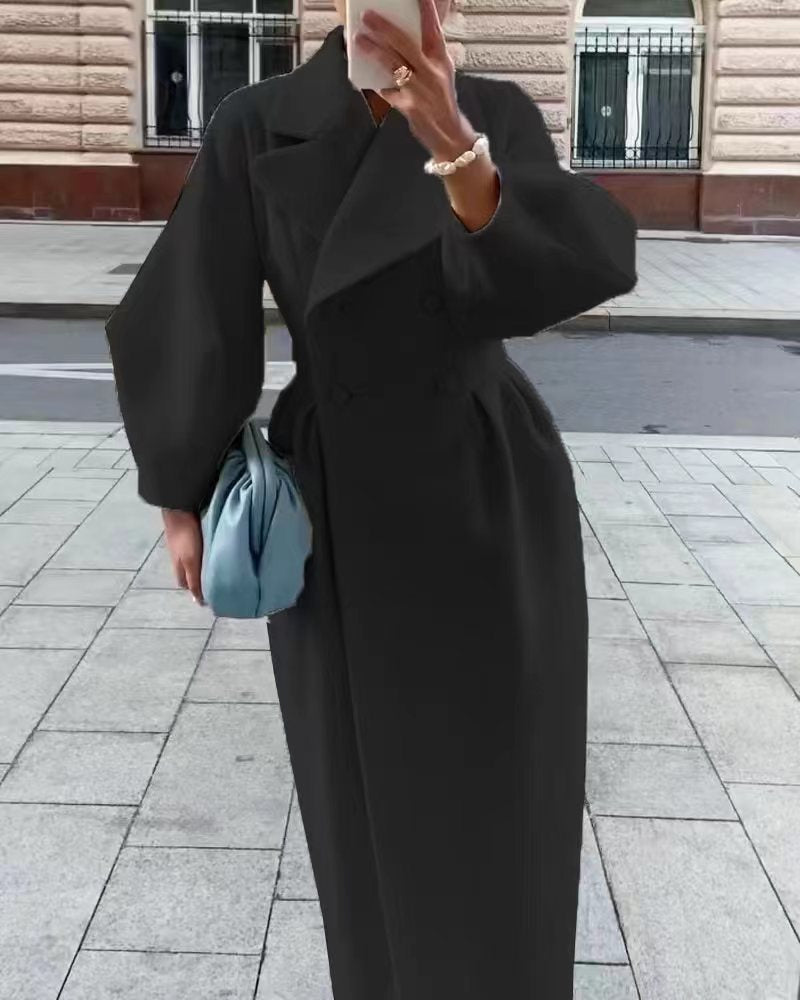 Street-wave Women's Warm Luxurious Coat - Elegant and Comfortable Winter Outerwear