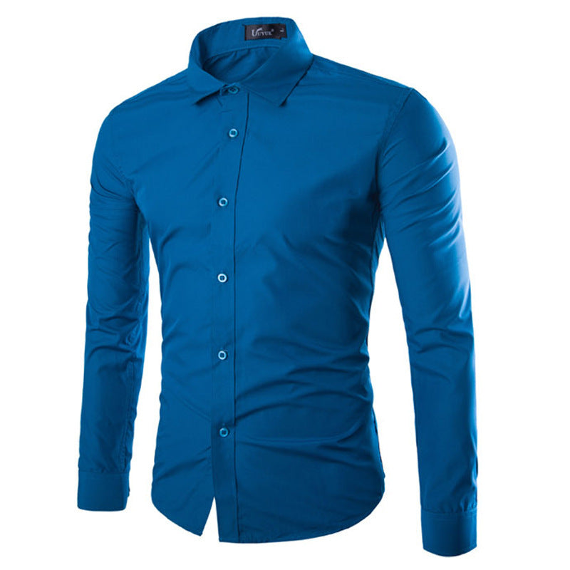 Streetwave Mens Elegant Long Sleeve Dress Shirt For Daily And Formal Wear With Smart Comfort