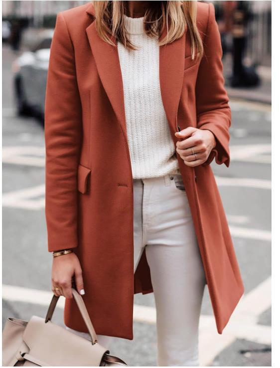 Street Wave Women's Tailored Transitional Blazer Elegant Figure Flattering Fit For Work