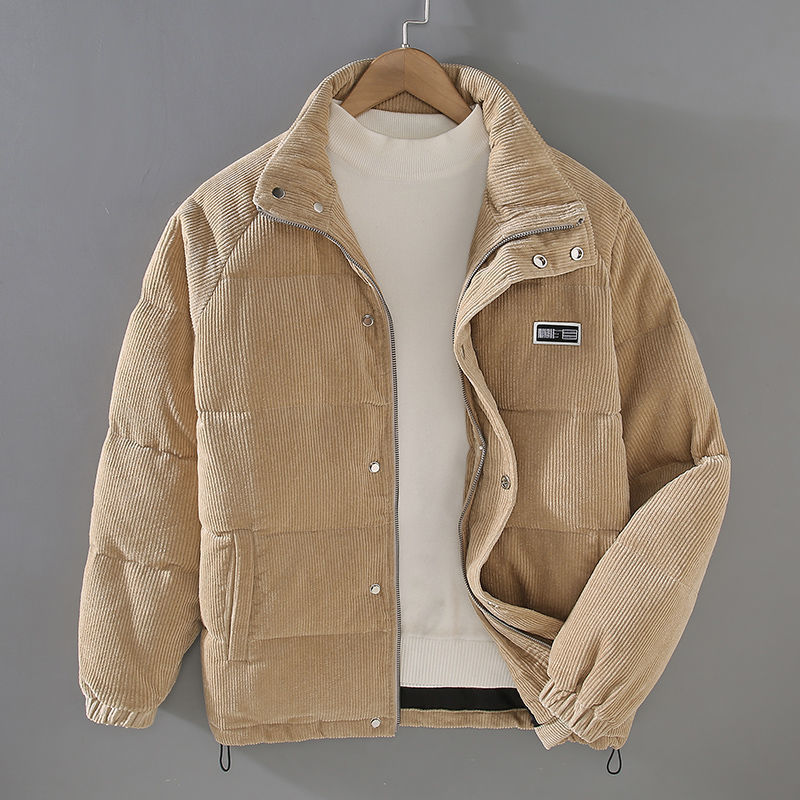 Streetwave Wool Blend Cord Jacket René For Men Premium Warm Winter Coat With Corduroy Texture