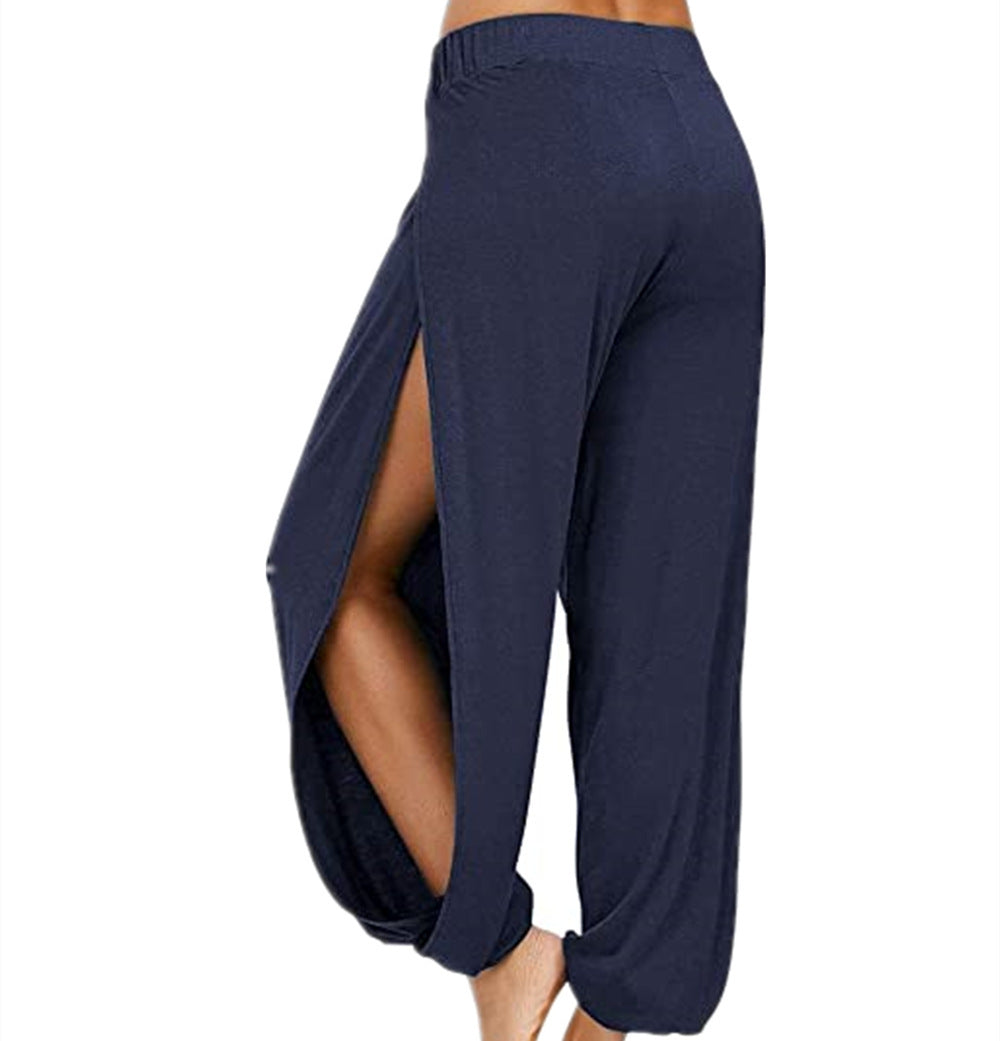 Street Wave Airy Women Harem Pants With Side Slits For Effortless Movement And Breathable Comfort