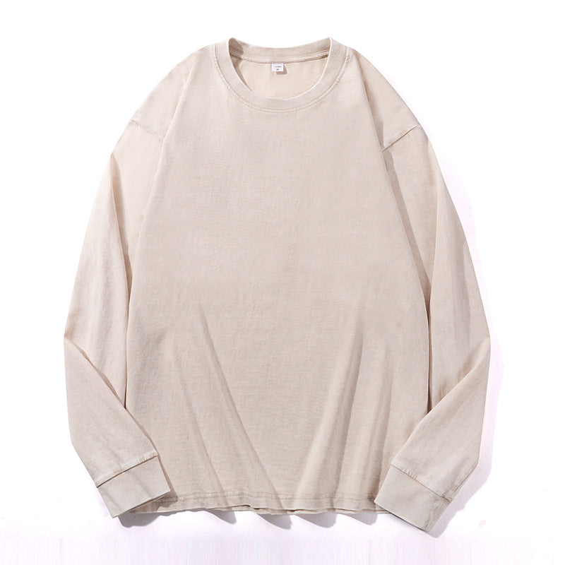 Mens Sweatshirt With Relaxed Fit Crew Neck And Ribbed Hem And Cuffs For Everyday Wear