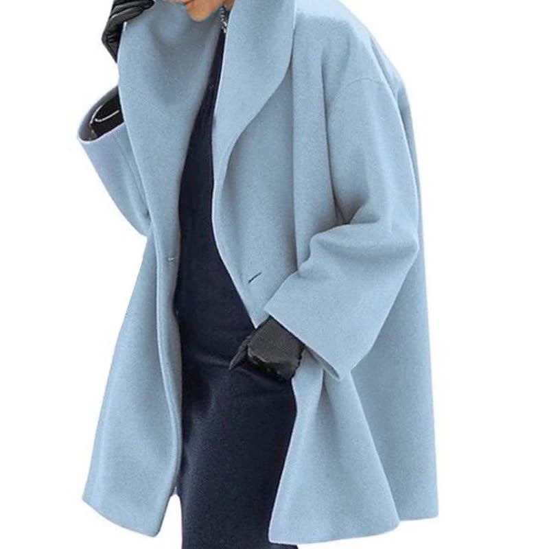 Street-wave Loose Coat With Pockets Cotton-Poly Blend Oversized Urban Outerwear For Men And Women
